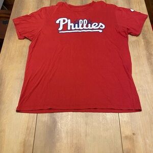 47 Brand Phillies Red Graphic Tee